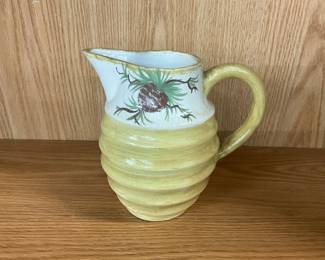 Pine Cone Design Pottery Pitcher