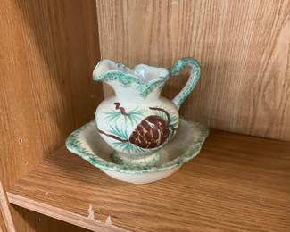 Porcelain Bowl & Pitcher