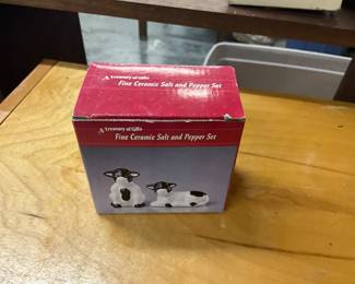 Ceramic Cow Salt & Pepper Shakers