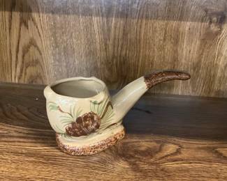 Cash Family Pottery Smoking Pipe Shaped Ash Tray Erwin TN