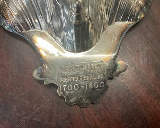 Silver Plated Footed Clamshell Dish - Reproduction of Design Sheffield England