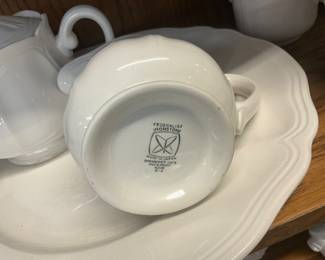 1960's White Federalist Ironstone Dinnerware Japan-Made for Sears