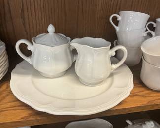 1960's White Federalist Ironstone Dinnerware Japan-Made for Sears