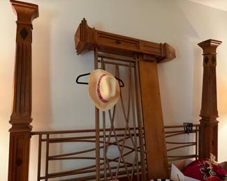 King size bed with dresser, armoire, nightstands, all sold separately