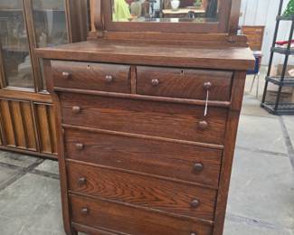 Oak Chest High Boy