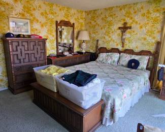 Vintage Spanish Revival bedroom set
