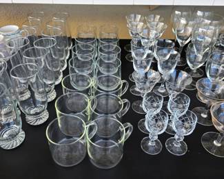 Vintage glassware