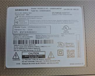 Samsung 50" MU6070 Smart 4K UHD TV