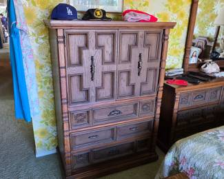 Spanish Revival tall dresser