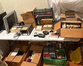 electronics, vintage electronics and parts, DVDs, appliances