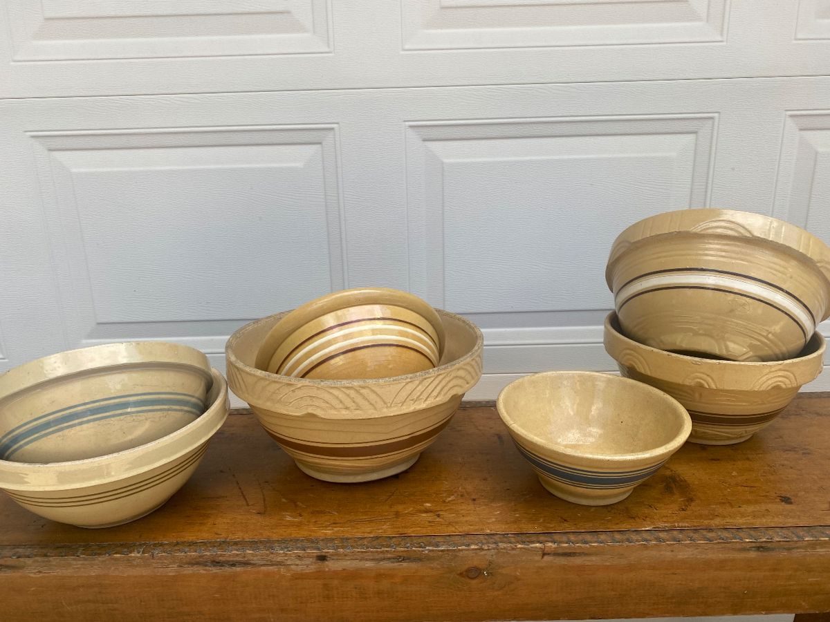 Yellow ware bowls