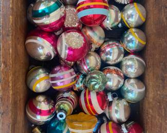 Vintage holiday ornaments