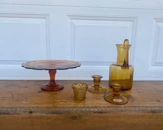 Amber and other colorful glass
