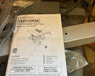 Craftsman table saw