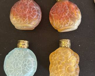 Art deco Czech perfume bottles