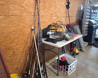 Lots of fishing rods