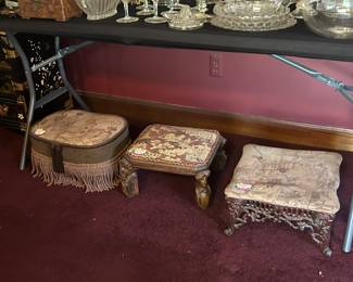 Several small stools