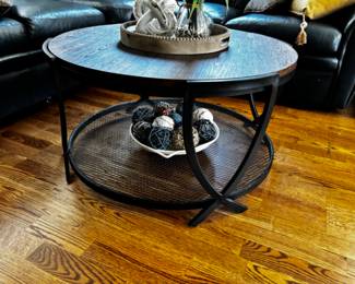 METAL AND WOOD TABLE