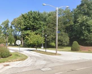 Entrance of South Shore Village on Rt 5. A 1/2 mile east of WABTEC.