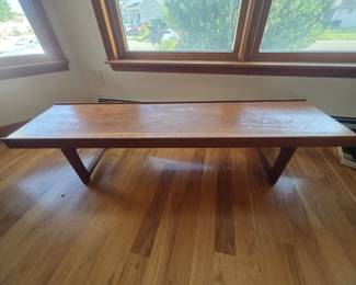 Danish bench coffee table