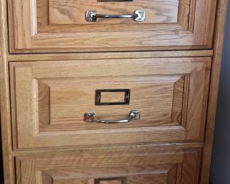 Wood file cabinet 