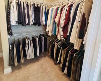 This is incredible.  No women's clothing, just us.