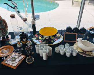 Yes, that's an exercise bike outside.  Use it to dry towels on.