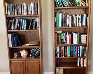 The adults see books, those of us who struggle with maturity focused on the pink pig.