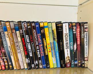 A room full of DVDs.  You could open a Blockbuster with this inventory.