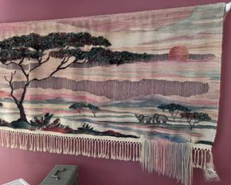 Large Vintage African Tapestry