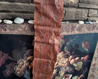 TANNED PYTHON SNAKESKIN  7 ft x 8 in
1972 WEST AFRICA