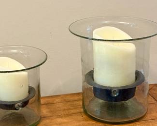 Small and Medium Hurricane Candle Holders. $50