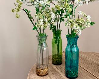 Birch Lane Faux Queen Anne Lace 3 piece flower Decor. $25