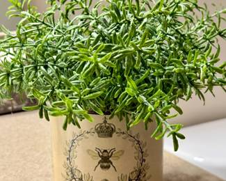 Birch Lane Faux table arrangement in glass bee vase $25