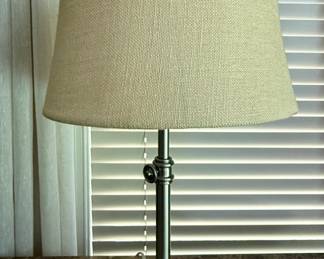 Pottery Barn Adjustable Lamps with Shades $125 each. 2 avaialable