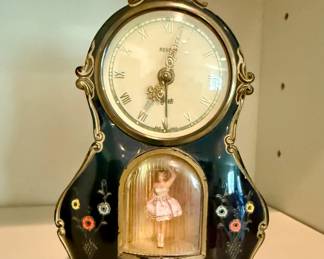 Vintage Kensie German Clock with Music Box Ballerina Dancer. $225