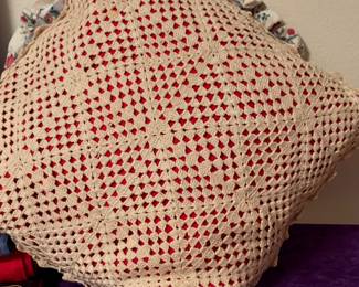 Hand Crocheted Pillow