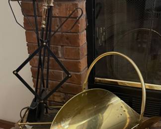 Fireplace Log Basket and Sticks