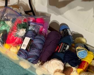 Yarn, Knitting needles and crochet hooks