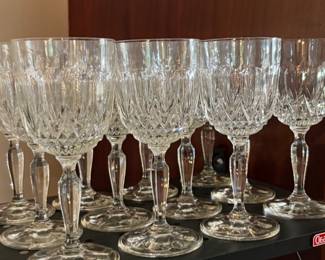 Cristal D'Arques Crystal Longchamp water Goblets