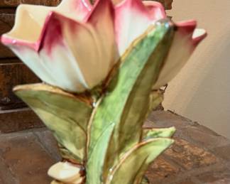 McCoy Double Tulip Vase pottery 1950's