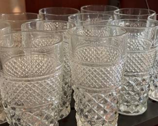 Anchor Hocking Wexford Flat Tumblers -Mid-Century