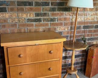 Maple Chest and Tell City Lamp