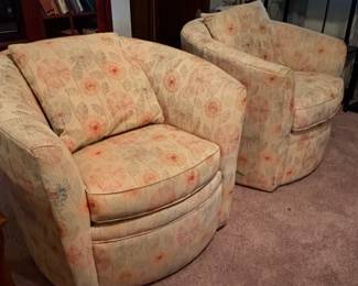 Barrel Swivel Chairs