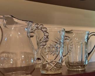 Vintage Glass Pitchers