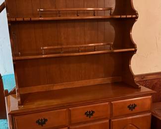 1950s Vintage Ethan Allen Heirloom Solid Maple Cabinet