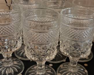 Anchor Hocking Wexford Water Globets Tumblers -Mid-Century