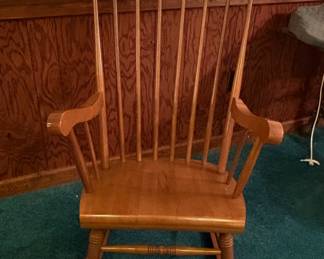 S. Bent & Bros. Vintage Maple Rocking Chair