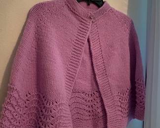 Hand Crocheted girls cape