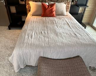 Queen bed and headboard set